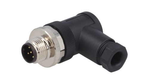 Złącze okrągłe M12 męskie kątowe nieekranowane 5pin 60V PG7 T4113001051-000