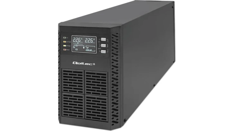 Qoltec Zasilacz awaryjny UPS 2kVA 2000W Power Factor 1.0 LCD EPO USB On-line