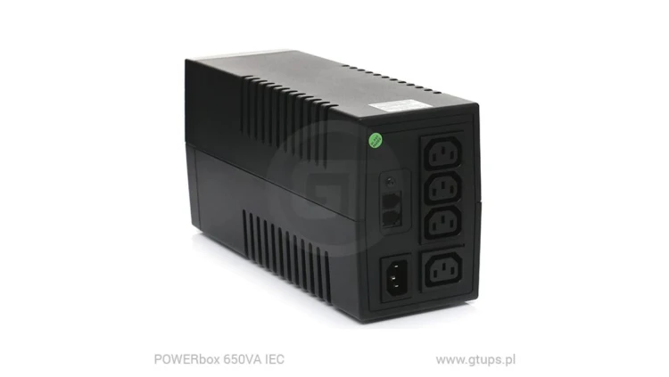 GT UPS POWERbox Tower 850VA/480W Line-Interactive 4xIEC C13 12V-9Ah LCD