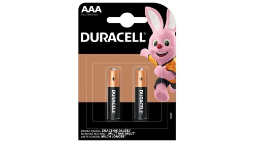 bateria alkaliczna Duracell Basic MN2400 LR03 AAA (blister) - 2 sztuki