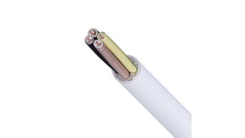 Kabel instalacyjny YDY 4x6mm2 biały 450/750V drut Elektrokabel /50m/