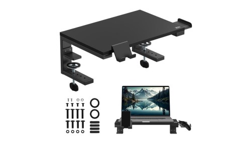 Podstawka pod laptop / monitor Ergo Office, max. obciążenie 20kg, dla przekąt. 13-32, czarna, ER-303 B