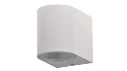Kinkiet ogrodowy zewnętrzny na LED 1x GU10 BOSTON GOLDLUX ALUMINIUM Biały owalny