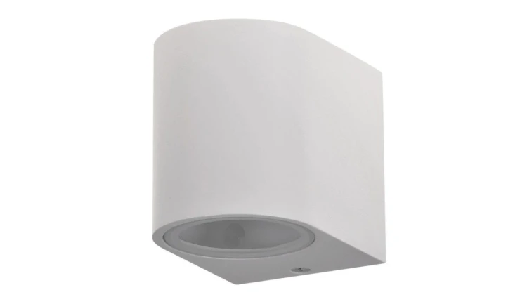 Kinkiet ogrodowy zewnętrzny na LED 1x GU10 BOSTON GOLDLUX ALUMINIUM Biały owalny