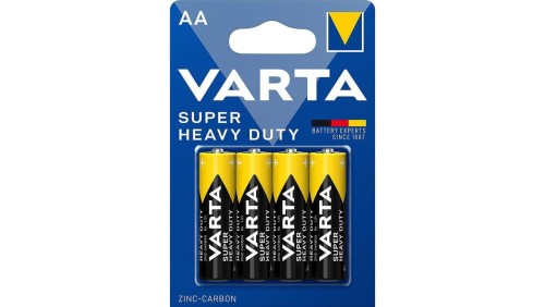 4 x cynkowo-węglowa Varta R6 AA Superlife / Super Heavy Duty (blister)