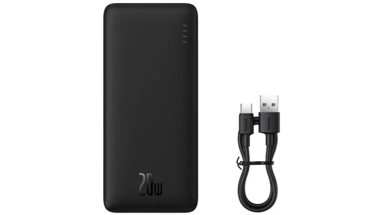 Powerbank Baseus Airpow PPQD090001 10000mAh 20W PD QC 20W USB-A USB-C + kabel