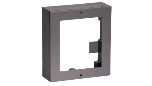 Aluminiowa ramka montażowa natynkowa na 1 moduł. Aluminiowa puszka natynkowa i okablowanie w zes...