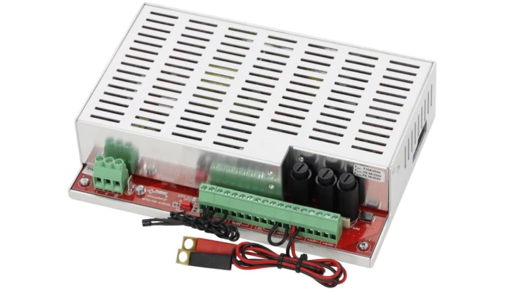 Moduł zasilacza do systemów przeciwpożarowych EN54M-5A7-17 27,6V/5A/2×7-17Ah
