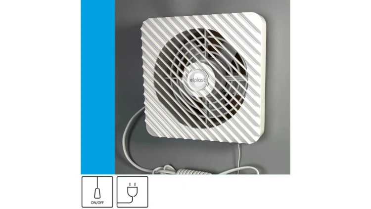 Wentylator domowy Zefir 150 przewód z wtyczką, fi 150 mm, kolor biały