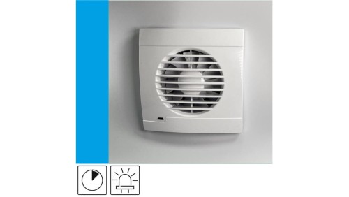 Wentylator domowy Vulkan RS100T wyłącznik czasowy, kontrolka LED, fi 100 mm, kolor biały