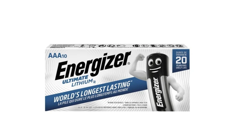 bateria foto litowa Energizer L92 Ultimate Lithium R03 AAA - 10 sztuk
