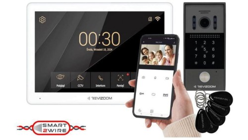 Wideodomofon REVIZOOM RM-T203HD WHITE/RC-212HD-CK1