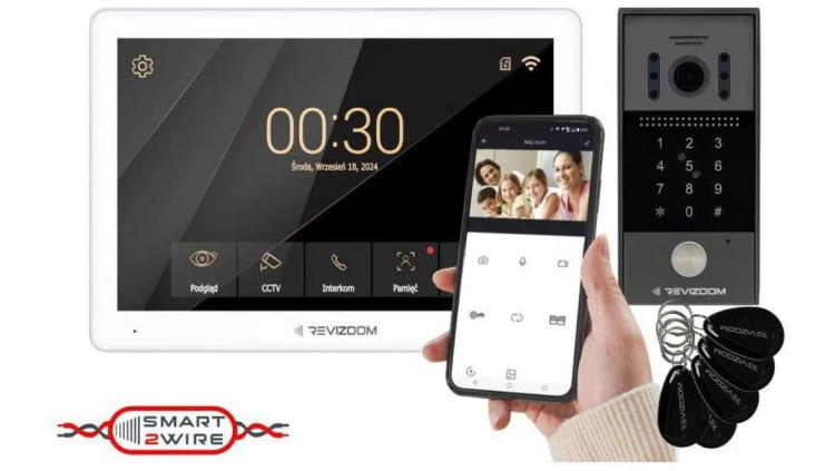 Wideodomofon REVIZOOM RM-T203HD WHITE/RC-212HD-CK1