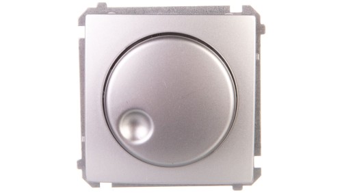 Simon Basic Regulator 1–10V do załączania i regulacji źródeł światła srebrny mat BMS9V.01/43