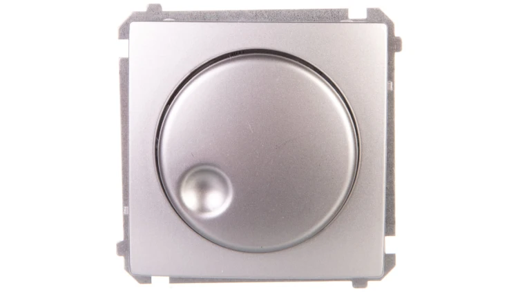 Simon Basic Regulator 1–10V do załączania i regulacji źródeł światła srebrny mat BMS9V.01/43
