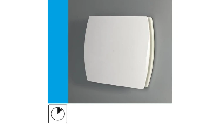 Wentylator domowy Eol F12T wyłącznik czasowy, fi 120 mm, kolor biały