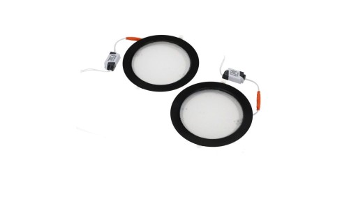 Oprawa LED AURA PRIZMA dwupak 2x18W czarna 2700K wpuszczana HOROZ ELECTRIC