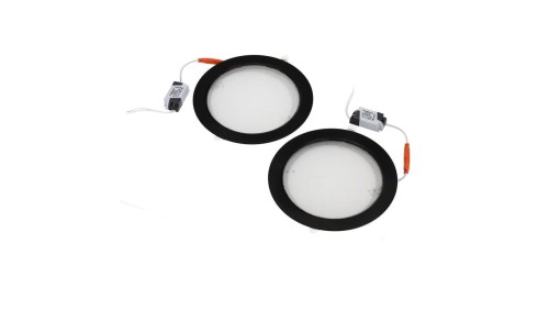 Oprawa LED AURA PRIZMA dwupak 2x18W czarna 4200K wpuszczana HOROZ ELECTRIC