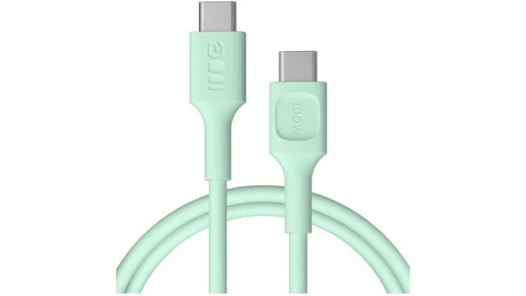 KABEL USB-C / USB-C Greencell PowerFlex 120cm PD 100W zielony silikonowy