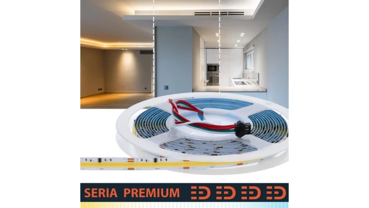 Taśma Premium Digital 24V COB CCT 2700-6500K 576led 580/1250lm Ra90 (5) IC2811