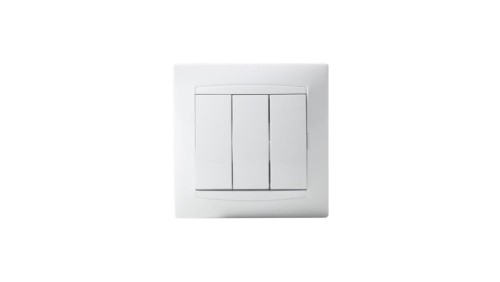 Łącznik potrójny LUNA, 10A-250V~, biały