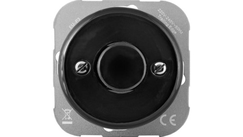Ściemniacz oświetlenia LED Retro ceramic, max. 300W (150W LED), czarny