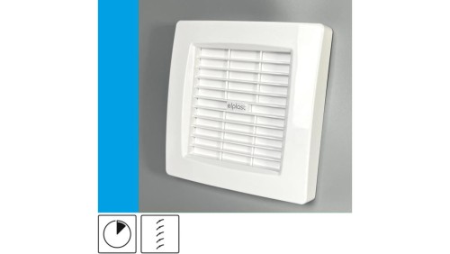 Wentylator domowy Atol 120AT automatyczna żaluzja, wyłącznik czasowy, fi 120 mm, kolor biały