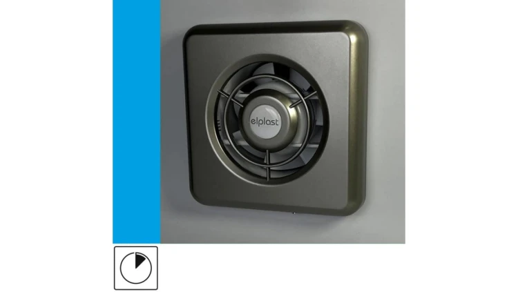 Wentylator domowy Classic 100TGF wyłącznik czasowy, fi 100 mm, kolor złoty