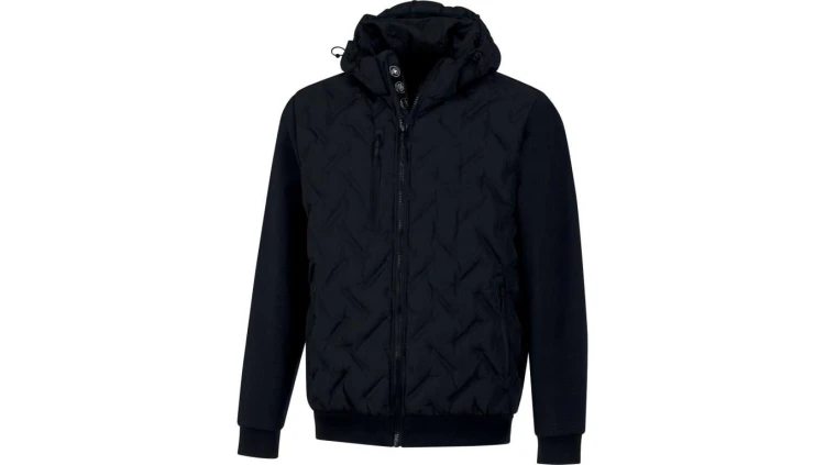Ciepła Wiatrówka nieprzemakalna - płotno Pongee poliester Softshell, kolor Ciemnoszary-czarny, rozmiar: XXL, LUTONNOXX