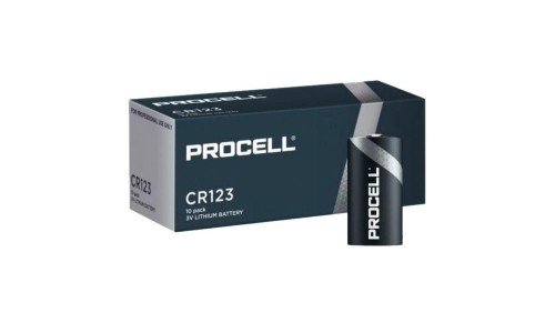 10x bateria litowa Duracell Procell CR123