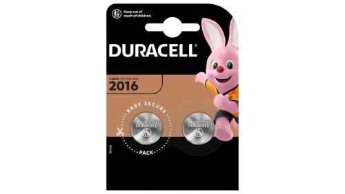 2 x bateria litowa mini Duracell CR2016 DL2016 ECR2016