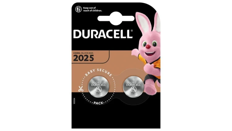 2 x bateria litowa mini Duracell CR2025 DL2025 ECR2025