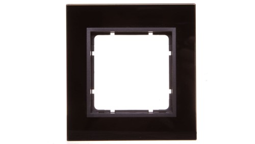 Berker B7 GLAS Ramka pojedyncza pozioma/ pionowa szklana antracytowa 10116616