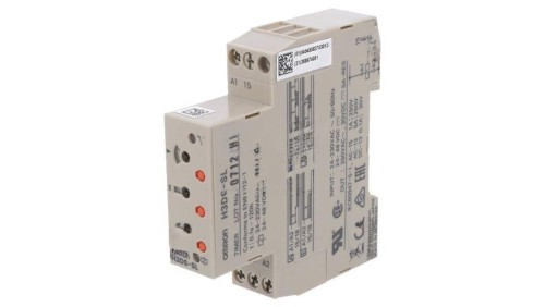 H3DS-SL Przekaźnik czasowy 0,1s÷120h SPDT 250VAC/5A Uzas: 24÷230VAC