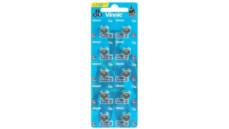 10 x bateria alkaliczna mini Vinnic G2 / AG2 / L726 / LR59