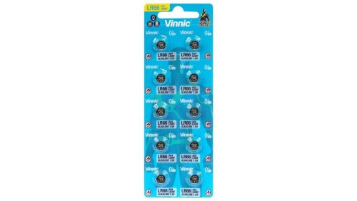 10 x bateria alkaliczna mini Vinnic G4 / AG4 / LR66 / L626