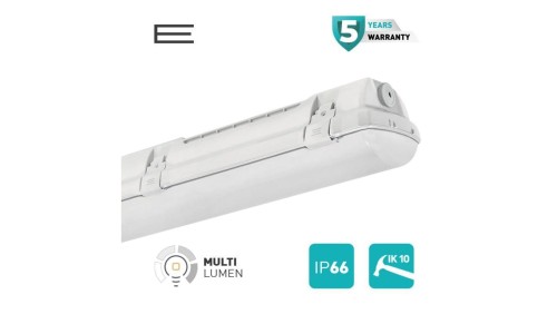 Oprawa Hermetyczna LED PRIMA VALUE MultiLumen 48,9W (42W, 35W, 28W) 6720lm 137lm/W 145,5cm 4000K IP66 IK10, 5 lat gwarancji