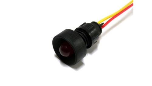Lampka LED czerwona 12-24V AC/DC (klosz 10mm)