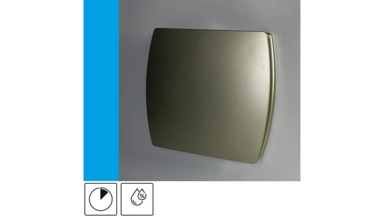 Wentylator domowy Eol F12HTGF czujnik wilgotności z opóźnieniem czasowym, fi 120 mm, kolor złoty