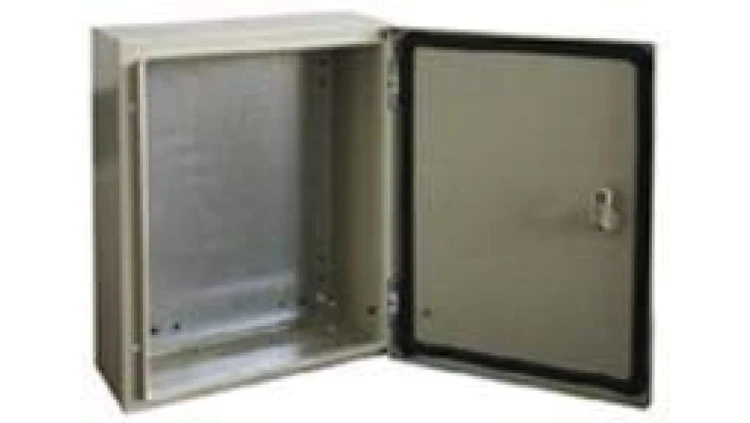 Szafka ścienna rozdzielcza Szary, materiał: Stal, IP66, 600 x 600 x 200mm, RS PRO