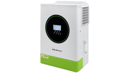 Qoltec Hybrydowy inwerter solarny Off-Grid 6200W 120A 48V MPPT BMS Sinus opcja Wi-Fi Power Factor 1.0