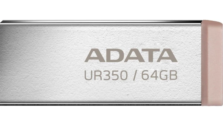Adata Pendrive UR350 64GB USB3.2 Gen2 Metal brązowy