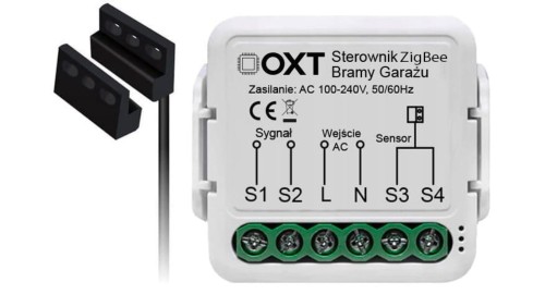 Moduł OXT z sensorem do silnika bramy garażu ZigBee TUYA