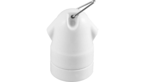 Ceramiczna oprawa żarówkowa do zawieszenia E27, biała