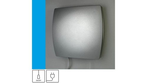 Wentylator domowy Eol F15SF przewód z wtyczką, fi 150 mm, kolor srebrny