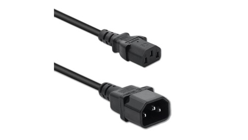 Qoltec Kabel zasilający do UPS IEC C13/C14 3x0.75mm² 1m