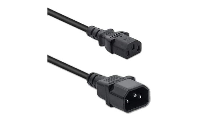 Qoltec Kabel zasilający do UPS IEC C13/C14 3x0.75mm² 1m