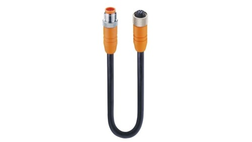 Kabel konfekcjonowany jednostronnie złącze M12 żeńskie proste 8-pinowe kodowanie A ekranowany czarny PUR RKTS 8-299/10 M