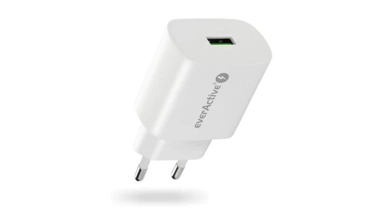 Ładowarka sieciowa everActive SC-250Q z gniazdem USB QC3.0 18W