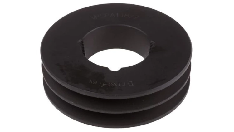 Krążek, śr. całkowita: 123.5mm, śr. otworu: 42mm, l. rowków: 2, Żeliwo, stal